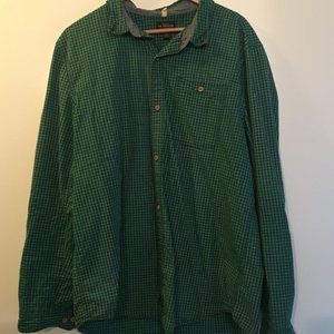 CPO Provisions Blue/Green Button-up XL